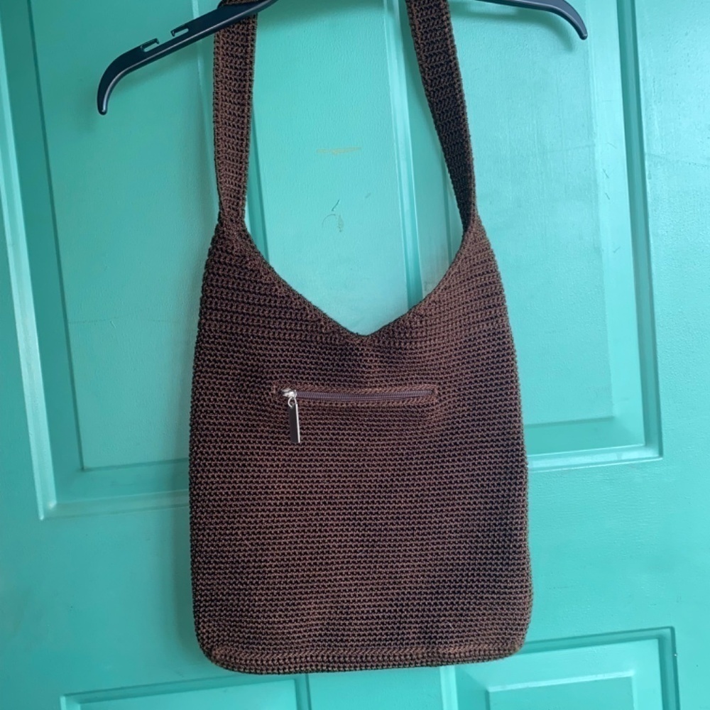 THE SAK Vintage Brown crochet shoulder bag - Picture 3 of 9